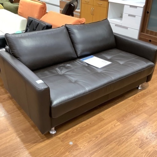 2人掛けソファー　ブラウン　レザー　定価160,000円