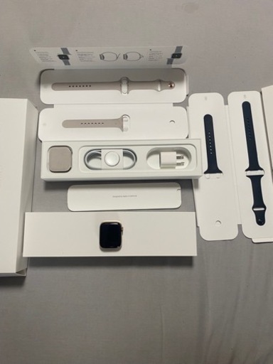 アップルウォッチ4 44mセルラーモデル　ステンレスゴールド