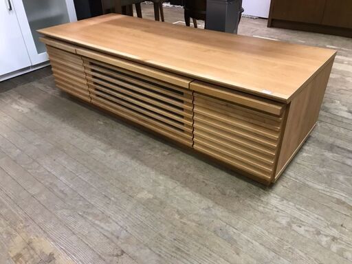 九州 大川家具　隈木工所　テレビボード　120TV　クレソン　TV台　引き出し収納