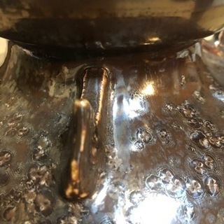 つぼ壺(鉄釉壺てつゆうつぼ)茶　鉢　花瓶　置物　和の画像