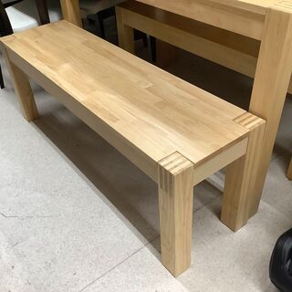 IKEA/イケア ダイニングテーブル 3点セット NA テーブル／ベンチチェア 