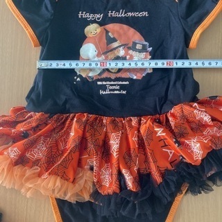 ベビーロンパース　ハロウィン　子ども仮装　チュチュの画像
