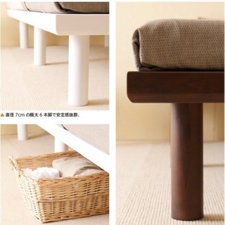 木製　シングルベッド　すのこベッド　ベッドフレーム　フレームのみ　の画像