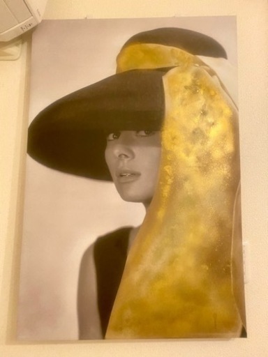 【10,000円→8,000円】オードリーヘップバーンの壁掛けファブリックアートパネル