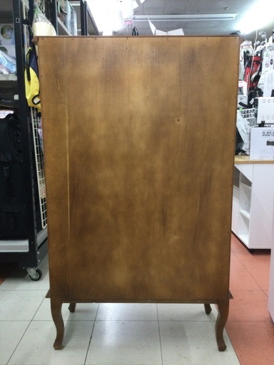 【店頭販売のみ】　クラシック　猫脚　木象嵌　６段チェスト　¥41,580（税込)  市内配送+¥1,500