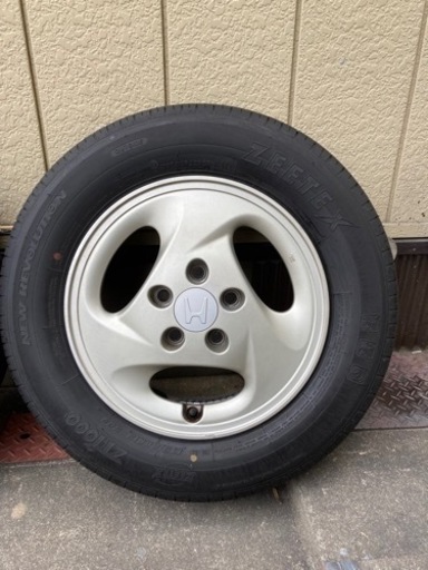 中古！ ホンダZ 純正アルミホイール タイヤ9分山 4本分 パジェロミニ、ジムニーにも