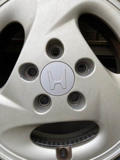 中古！ ホンダZ 純正アルミホイール タイヤ9分山 4本分 パジェロミニ、ジムニーにも