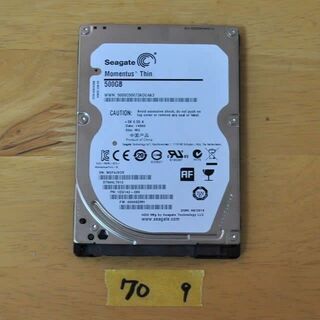 2個セット品/1000時間以内/2.5インチ HDD 500GB/62-70の画像