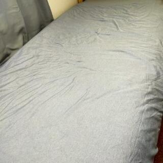 ニトリシングルスノコベッド＋マットレス＋ボックスシーツ＋ベッドパットセットの画像