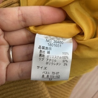 黄色　ジャンパーの画像