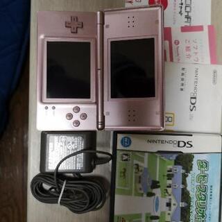 美品ニンテンドーＤＳライト　パールピンク＆ダービースタリオン付
