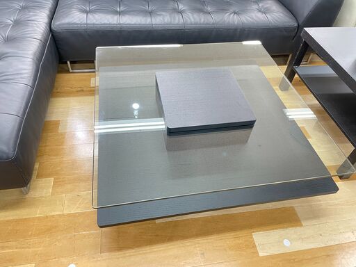 リビングテーブル ガラス天板【トレファク岸和田店】
