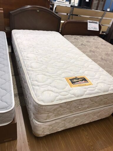 【愛品館八千代店】シモンズ　ダブルクッションシングルベッド　②