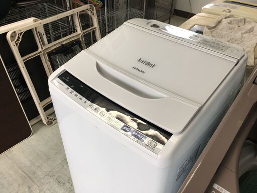 洗濯機の分解クリーニング行っています！配送設置込み　日立7.0Kインバター洗濯機　2018年製　分解クリーニング済み