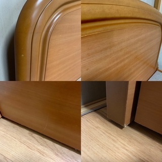 高級 France bed フランスベッド ベッドフレーム セミダブル 収納付きの画像