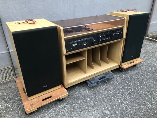 ★動作〇★ レトロ オーディオ Lo-D S-2300 ターンテーブル ラジオ 日立