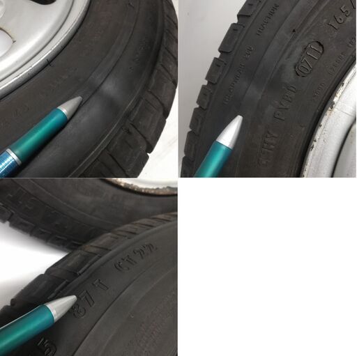 ★ノーマルタイヤ&ホイール 4本★ 165/80R15 コンチネンタル CONTACT 2011年製 75～80% 15x5.5J トヨタ 純正 5H -139.7　　～横浜市旭区 ズーラシア近く～