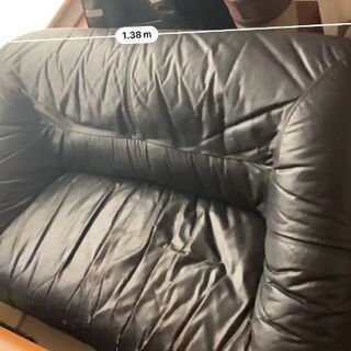 【本革】2人掛けレザーソファ