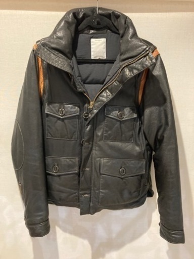 02DERIV.羊の革ダウンジャケット