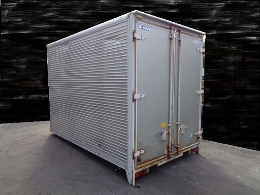 トラックコンテナ 箱 3160x1860x2370 アルミバン 冷凍冷蔵 倉庫 物置 ガレージ 愛媛より