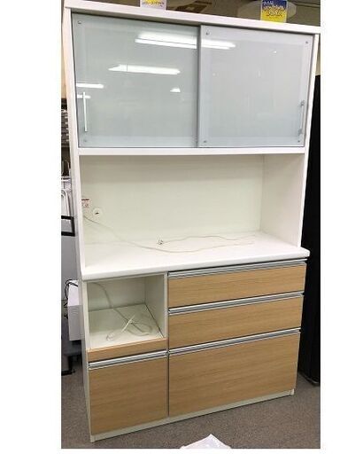 松田家具　キッチンボード　ターキーレンジ　ライト　品名1180　■幅約117cm 奥行約48.5cm 高さ約197.5cm