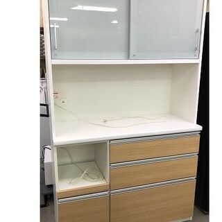 松田家具　キッチンボード　ターキーレンジ　ライト　品名1180　■幅約117cm 奥行約48.5cm 高さ約197.5cm