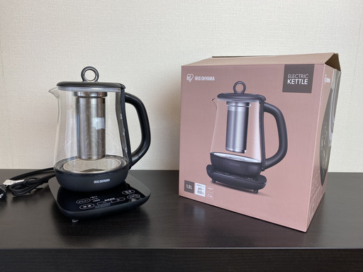 アイリスオーヤマ　IKE-G1500T-B 電気ケトル