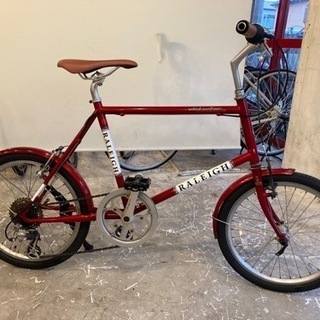 RALEIGH】 20インチ 8段変速 ミニベロ 赤