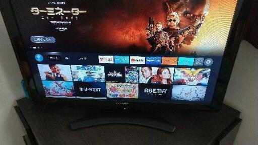 SHARP　AQUOS32型TV(LC32-E9)、FireStick、TV台の3点セット