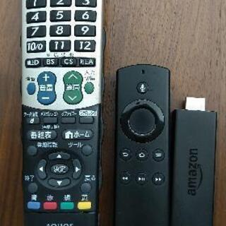 SHARP　AQUOS32型TV(LC32-E9)、FireStick、TV台の3点セットの画像