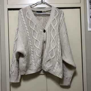 白ニット　レディース　M