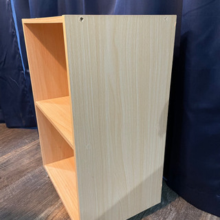 無料！ 美品 キャスター付きカラーボックス 2段 ベージュの画像