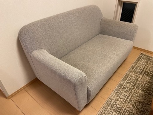 2人がけソファー(グレー)