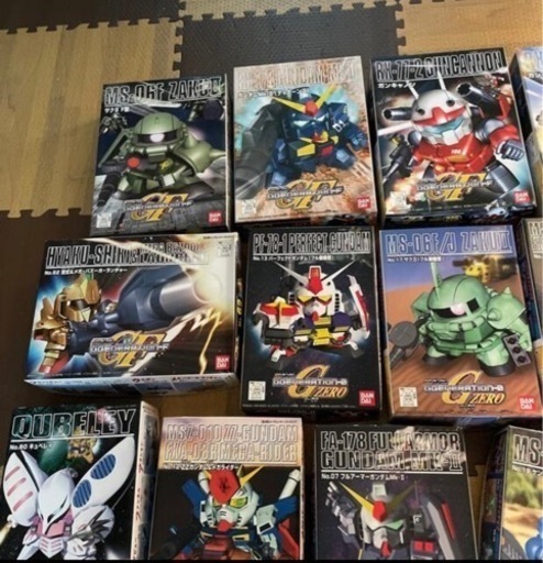 ガンダムのプラモデル14点セット