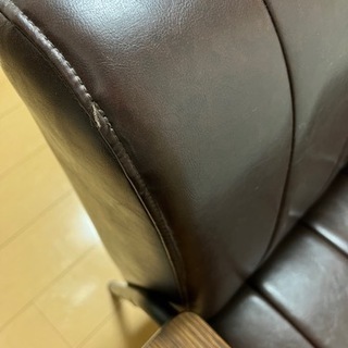 ニトリ　合皮2人掛けソファー