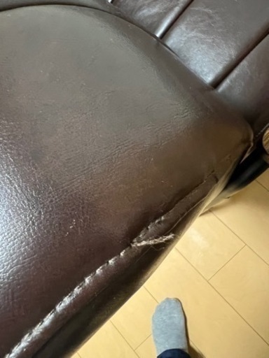 ニトリ　合皮2人掛けソファー