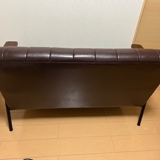 ニトリ　合皮2人掛けソファー