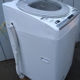 □シャープ 洗濯乾燥機 8.0kg 2014年製 ES-TX830-S□SHARP プラズマ