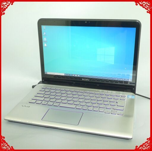 新品SSD 銀色 ノートパソコン タッチパネル 中古良品 14型 SONY SVE14A2AJ 第3世代 i7 8GB Blu-ray 無線 Bluetooth Win10 Office