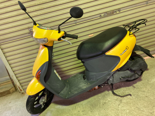 【売約済】実働 BT新品 リアタイヤ新品 スズキ CA45A レッツ4 4スト インジェクションバイク 原付 スクーター イエロー