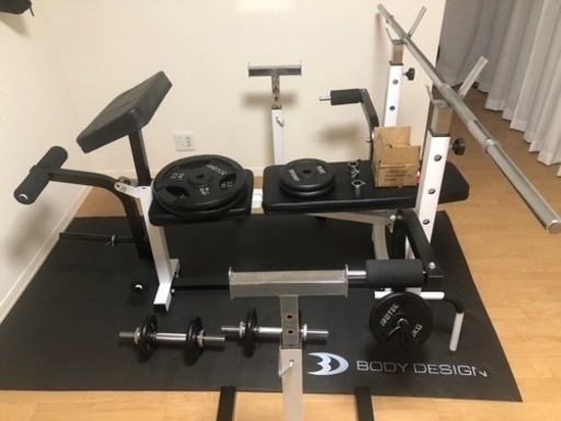 SroyIROTEC トレーニングベンチ バーベルダンベル70kgセット Amazon | IROTEC（アイロテック）アイアンバーベルダンベル70KGセット