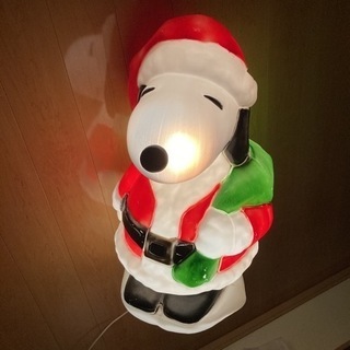 スヌーピー 光るサンタクロース【等身大】レア