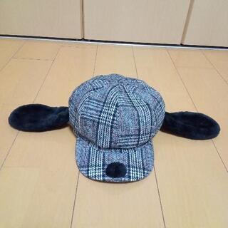 スヌーピー　チェック柄キャスケット　帽子① 　ユニバーサルスタジ...