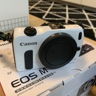 Canon EOS M レンズ1本セット WH ホワイト ミラーレス一眼カメラ