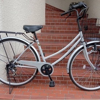 【整備済自転車】美品❗️27インチ　6段変速　LEDオートライト...