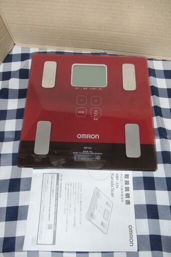 正常作動品　美品　オムロン OMRON　体重体組成計 HBF-226 カラダスキャン - オムロンヘルスケア　レッド