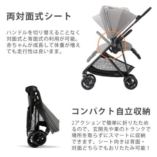 サイベックス　メリオ　cybex ベビーカー　2021  未使用