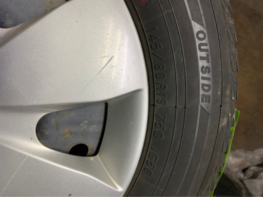 145/80R13 4本　スタッドレス　ヨコハマ　ガリット　バン　軽トラ　札幌