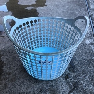 外置きゴミ箱　水色