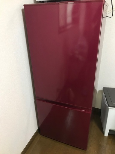AQUA 184L 冷凍冷蔵庫 AQR-18D(R) 2015年製（R3.11.20〜11.28引渡希望、応相談）